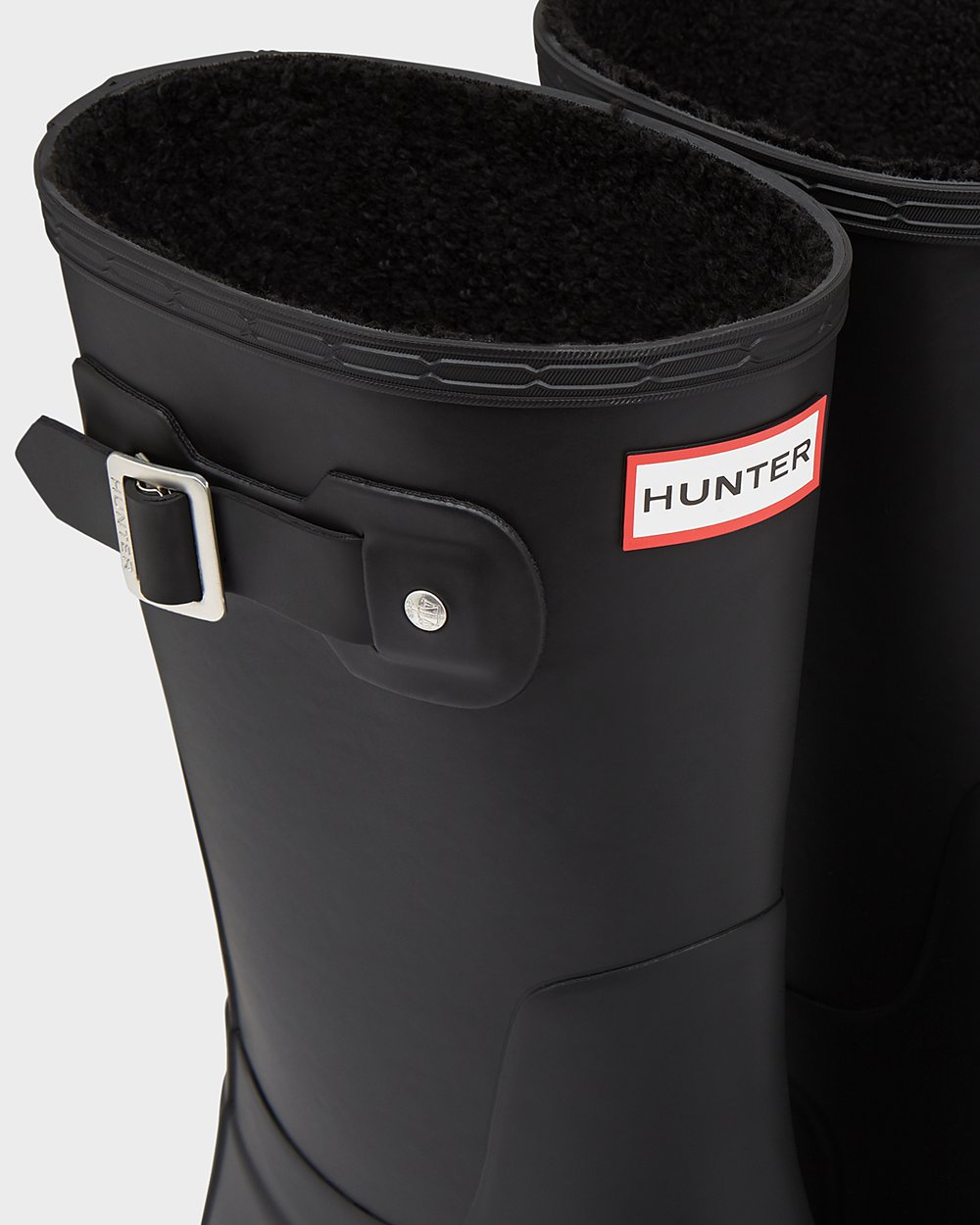 Hunter Korte Gummistøvler Herre Sort | Original Insulated | EWQZK-3921